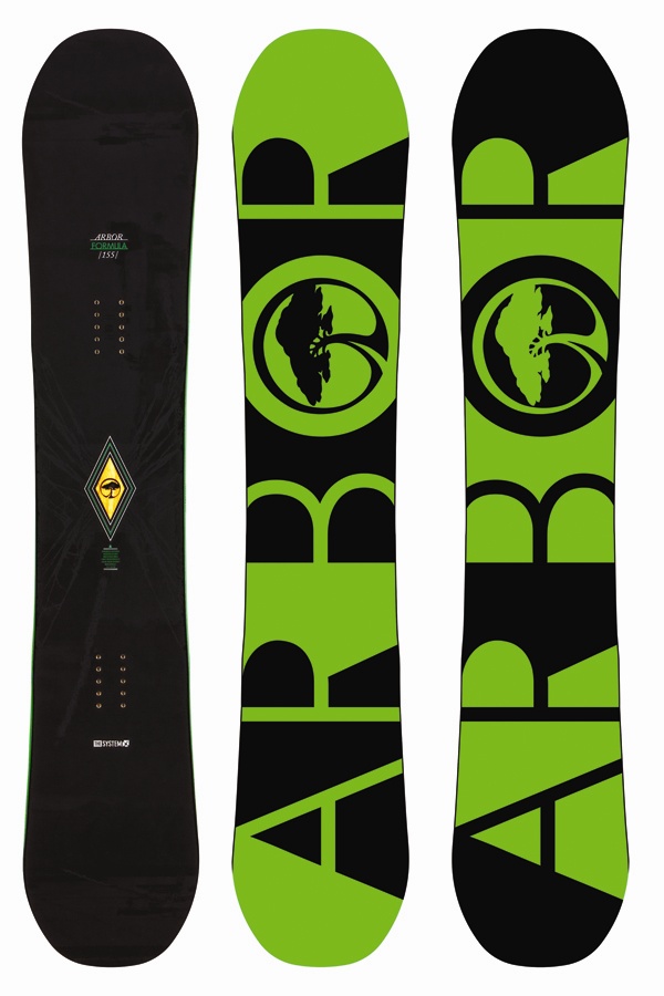 Arbor Formula Reverse Camber Snowboard, 152cm, 2014